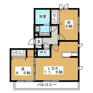 オリーブ【2階】の間取り