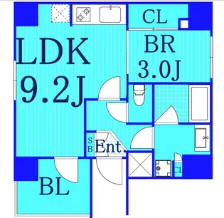 ルジュジュヨコハマ【7階】の間取り