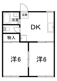 ハイツ北山【1階】の間取り
