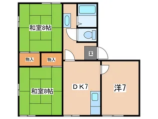 サンベルテ戸塚E棟【2階】の間取り