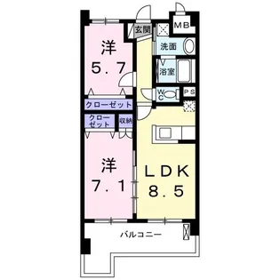 アクア.M【2階】の間取り