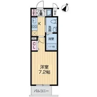 グランルージュ中之島南【3階】の間取り