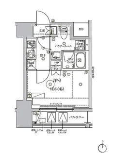 RELUXIA品川西大井【10階】の間取り