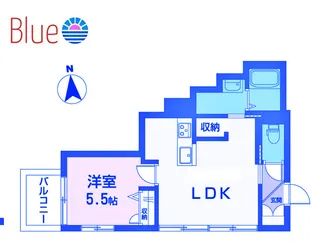 アルマン鵠沼【2階】の間取り