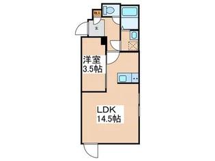 Le Nid 日本橋【1階】の間取り