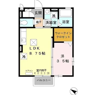 グランモア・サンク【1階】の間取り