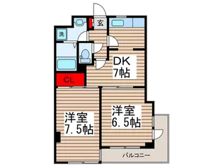 エクセレンスコ-ト鎌倉【5階】の間取り