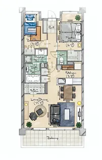 パークアクシス千川【2階】の間取り