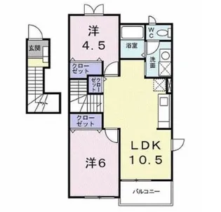 パルテール【2階】の間取り