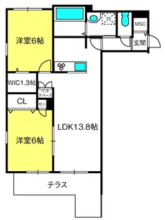 メゾンアーバンII【1階】の間取り