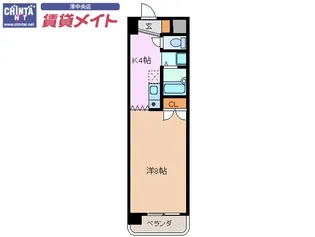 ラ・ベル・ビュー【7階】の間取り