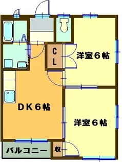 プチ・エムロード【2階】の間取り