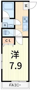 プランドール高砂【2階】の間取り