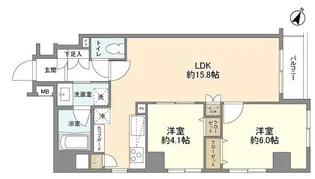 日本橋三越前アムフラット【8階】の間取り