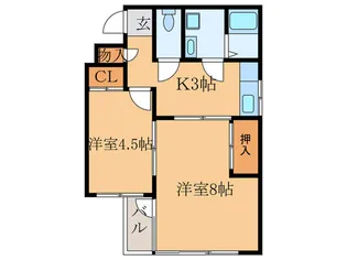 コート ウエル シモ【2階】の間取り