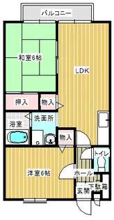 ディオール・ビィオールI【2階】の間取り