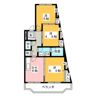 マンション姫【1階】の間取り