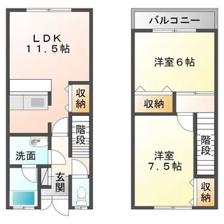 メゾン・ド・グリーンB棟の間取り