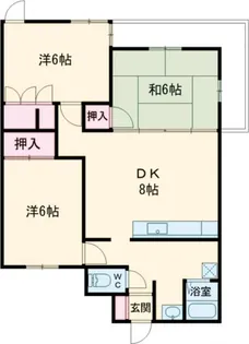 シャトレ長嶺III【1階】の間取り