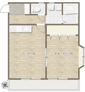 アート美原町マンション【2階】の間取り