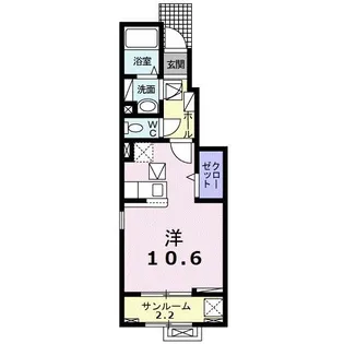フォレ モンターニュII【1階】の間取り