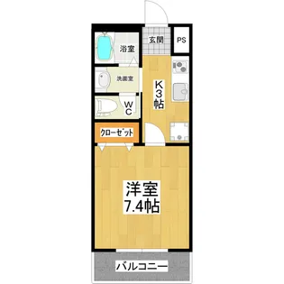 オリーブ天久保 AB棟【1階】の間取り