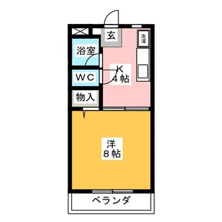 カーサ垂水山【2階】の間取り
