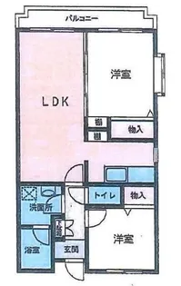 フローラ33【3階】の間取り