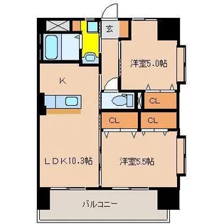 GLANZ【3階】の間取り