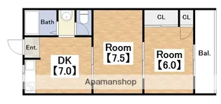 マンションエイタツ【4階】の間取り