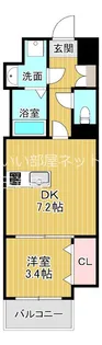 レシオス大阪城SOUTH【8階】の間取り