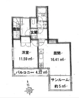 紺野アパート【2階】の間取り