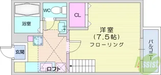 Kハウス伍番館【2階】の間取り