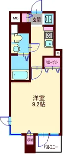 アルテシモアソラ【6階】の間取り