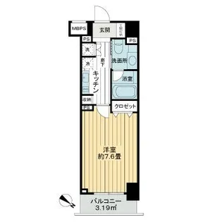 ライオンズクオーレ東京三ノ輪シティゲート【5階】の間取り