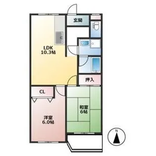 シーバハイツ【3階】の間取り