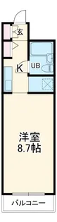 CASSIA南浦和【8階】の間取り