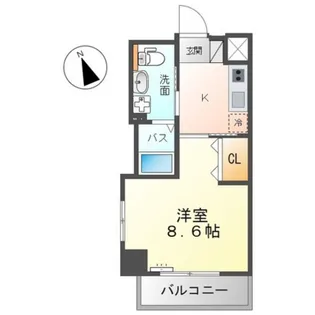 サンライズ昭和【8階】の間取り