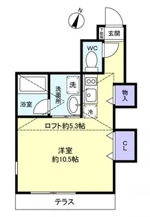 キングハウス勝田台【1階】の間取り