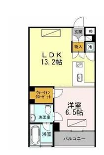 カスタリア目黒長者丸【2階】の間取り
