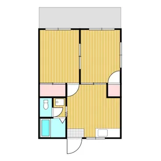 フルール3【1階】の間取り