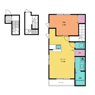 reussir【3階】の間取り