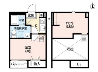 Fleur e urawa【1階】の間取り