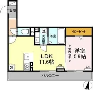 リヴィエール【2階】の間取り