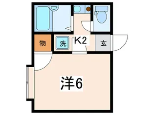 ハイツ クイ-ン【1階】の間取り