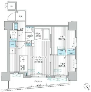 MAITRI YOTSUYA【4階】の間取り