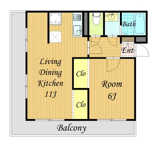 ラコスタ新丸子I【4階】の間取り