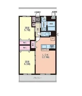 シーショア・槇島【1階】の間取り