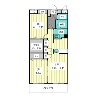 ESCOIR【2階】の間取り