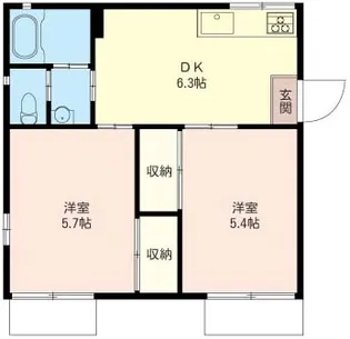 エクセルK【2階】の間取り